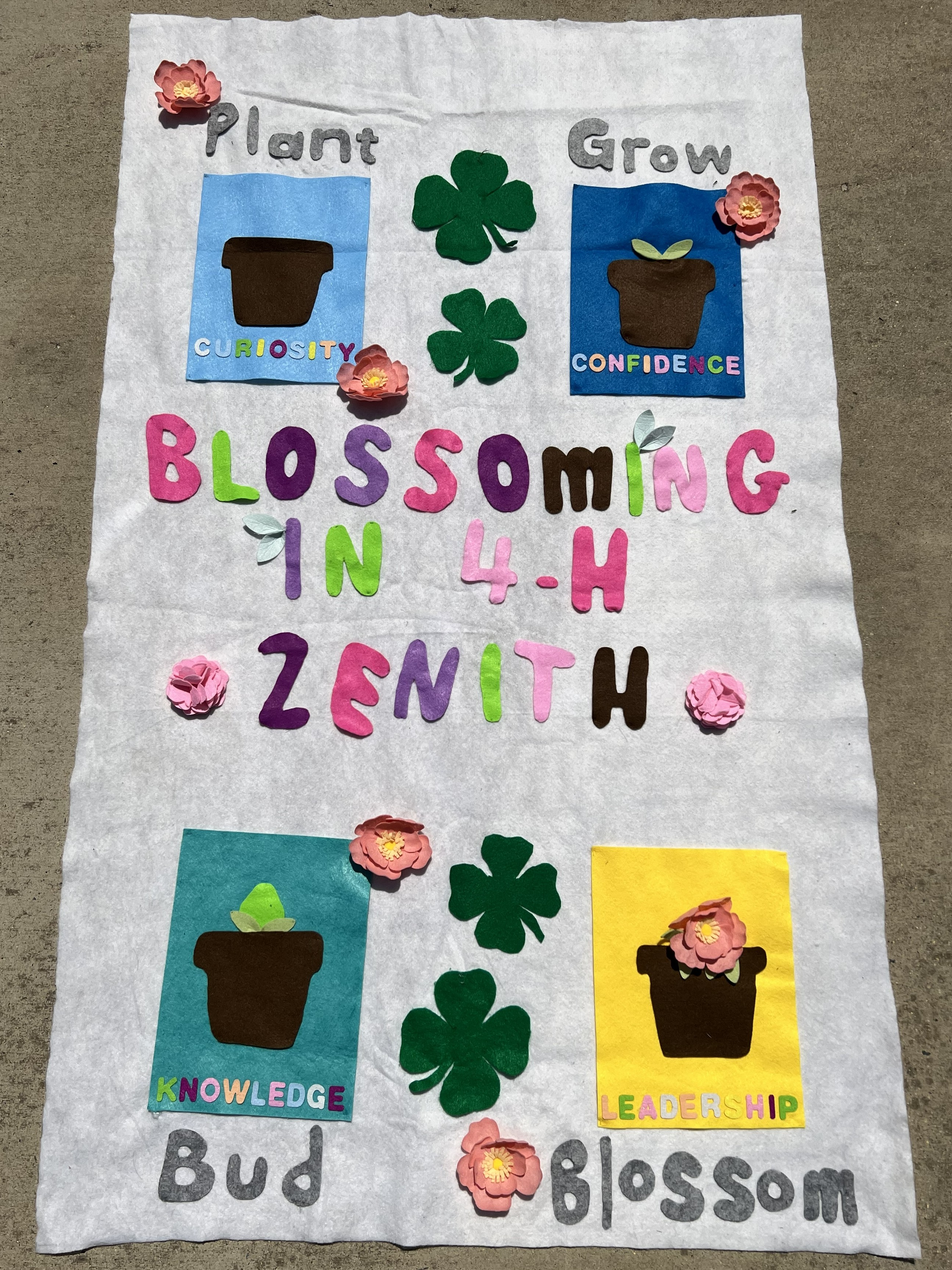 2025 club banner at the Montgomery County Fair